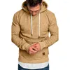 Sweat à capuche à manches longues pour homme, vêtement de marque, couleur unie, noir, rouge, grande taille, Poleron Hombre, #2023, 25, 0301