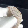 Diamante personalizado luxo moissanite diamante relógio moldura relógios mecânicos homens hip hop jóias