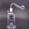 2st mini oljebrännare bong tjocka bubblar vattenrör med 10 mm manlig pyrex glas oljebrännare rör silikon halmrör billigast 12 ll