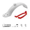 Componenti per manubri bici Parafango Scooter elettrico Parafango posteriore Set posteriori per Xiaomi M365 e Pro Parti rosse con viti Strumenti Tire Splash 231204