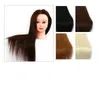 Dolls Hairdressing Head Model Real Hair Hair Parket Phadet Mynnequin Manequin Makeup Makeup Fashion 231204