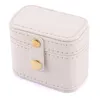 Storage Boxes Handmade Travel Organizer Box With Twill PU Leather Soft Fleece Material For Valentine's Day Christmas Gift