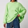 Pulls pour femmes Femmes Lâche Pull en tricot à manches longues Pull à tricoter Tops côtelés Femme Jumpers 2023 en Kniwears Automne Hiver Baggy