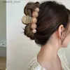 ヘッドウェアヘアアクセサリー高品位ハロー球状の大きなヘアクロー女性のためのファッションヘアアクセサリーバックヘッドクリップブティックかわいい女の子ヘアピンヘッドウェアQ231204