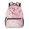 Style sac à dos garçon adolescents sac d'école maternelle branche d'arbre de printemps fleur de cerisier retour aux sacs 234A