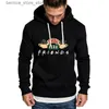 Men's Hoodies Sweatshirts New Men Spring FRIENDS Printing Long Sleeved Hoodies Outdoor Sport Sweatshirts Sweater Casual Pullover Hoodie Size S-4XL Q231204