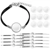 Bedelarmbanden 10 stuks blanco armbanden helder glas cabochons DIY armband materiaal