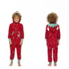 Familjsmatchande kläder julpyjamas mamma pappa jumpsuit baby rompers romper mor dotter kläder ser 231204