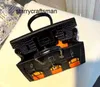 Äkta läderväskor 2023 Ny krokodilmönster Bag kvinnors modetrend handväska avslappnad mångsidig krokodilkombination väska