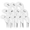 Głowy klubowe 12PCS Przenośne PU Golf Club Iron Head Covery Protection Golfs Cover Golf Headevers Zestaw Wodoodporne Pokrywy 231204