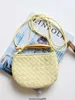 BottegvVeneta Дизайнерские сумки Сардиновые женские сумки-тоут Маленькая толпа Мини-сумка из сардин Маленькая сумка из натуральной воловьей кожи Металлический руль Полумесяц на одно плечо Cr HBBL