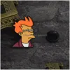 Pins Brosches Futurama Philip J. Fry ENAMEL PINS TV SHOW BADGES CARTOON FIGHOR SMYCHRY Gift för fans Drop Delivery DHBVP