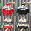 Jackets Clothes Child Boy Jacket Letter Button Boys and Girls Coats 2023 Korean Kids Motorcycle Streetwear Fashion 2 11year 231204