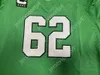 Maglia da calcio Kelly Green 26 Saquon Barkley Jalen Hurts 1 Marrone 11 Devonta Smith 6 Jason Kelce 62 MAILATA 88 Throwback Legand Mens Taglia S-XXXL Maglie cucite