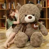 Poupées en peluche Nice haute qualité 2 couleurs ours en peluche avec amour animaux en peluche jouets poupée oreiller enfants amoureux anniversaire bébé cadeau 231204