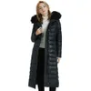 Puffer Jacket Lightweight Quilted Hooded Long Down Alternative Coat with Belt