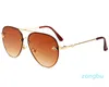 Brand design Sunglasses women men designer Good Quality Fashion metal Oversized sun glasses vintage