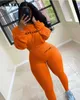 Women's Two Piece Pants CM.YAYA Activewear Lucky Label Embroidery Ribbed Women's Set Sweater Tops Legging Pant Set Tracksuit Fitness Two 2 Piece Outfits T231204