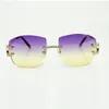 Brand new metal claw diamond sunglasses 4189706 with 60 mm large sun lenses for men and women