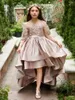 Girl Dresses wedding flower bow 레이스 아플리케 대회 대회 드레스 드레스 계층화 된 주름 높이 높은 첫 성찬식 가운