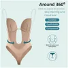 Taille Tummy Shaper Soutien-gorge invisible Y Body Corset Dos nu Deep Vneck U Plunge Thong Trainer Sangle transparente rembourré Push Up Shapewear Dro Dhnqg