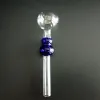 Kalebass pyrex färgade handtag rör glaslampa för rökning olje brännare vatten bongs tillbehör ll