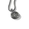 Colar Dy Luxury Designer TwistedDY Nova Prata Pura Saint Christopher Talisman mm Venda Direta