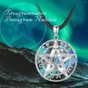 Pendentifs Eudora 925 argent Sterling tétragramme pentagramme collier coloré coquille amulette personnalité pendentif hommes femmes bijoux de mode