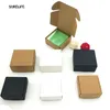 100 Stück schwarze Kraft-Seifen-Verpackungsbox, weiß, braune Kraft-Seifen-Box, schwarz, Geschenk-DOOKIES-Boxen, Hochzeit, Süßigkeiten-Box, 251 x