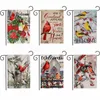 Christmas Garden flag courtyard Celebrate Merry Christmas happy holiday camping Flags welcome snowman penguin dog owl yard Banner by ocean-shipping P154