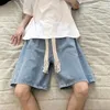 Shorts pour hommes 2024 Été Style coréen Jeans Cargo droit Homme Lâche Poche de lavage Armée Tactique Longueur du genou Court pour hommes Taille A105