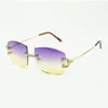 Brand new metal claw diamond sunglasses 4189706 with 60 mm large sun lenses for men and women