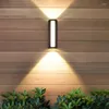 Wall Lamps Outdoor Lights Indoor Waterproof Up Down Aluminum Outside Light Living Room Bedroom Lampka Garden Decorations