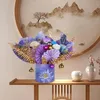 Fiori decorativi Decorazione dell'anno cinese Festival di primavera Bouquet artificiale Ciondoli Feng Shui Secchio di benedizione dei fiori per la decorazione domestica