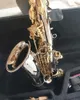 Nowe przybyły saksofon alto A-W037 Nikiel plastowany złoty klucz Super Professional High Quality Sax