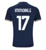 23 24 Lazio Immobile Futebol Jerseys Maglie 2023 IMMOBILE Luis Bastos SERGEJ BADELJ LUCAS J.CORREA ZACCAGNI MARUSIC Homens Kit Infantil Camisa de Futebol 10º Aniversário