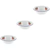 Servis uppsättningar 3 Pack Spaghetti Emamel Basin Camping Wash Salad Servering Plate Kitchen Bowl