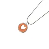 Pendant Necklaces Modern Stainless Steel Circle Necklace Choker Neck Jewelry Suitable For Fashionable Looks F19D