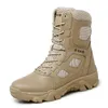 Buty mężczyźni taktyczne wojskowe buty swobodne buty skórzane motocykl Swat Army Bot Kostka Czarne botas militares hombre 231204
