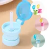 Grifos de cocina 4 PCS Botella de agua para niños Tapas de paja Adaptador para niños Boquilla-Alimento Silicona Niños