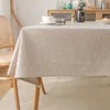 Tafelloperdoek katoenlinnen verdikt effen minimalistisch tafelkleed rechthoekig Scandinavische vorm 231202