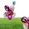 Diseñador Collar de diamantes Conjuntos de joyas Pendientes de flores de cristal Conjunto de collar Aleación de moda Exagerada Mujer Chica Declaración Ne9778059