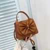 Bow knot trendy colorful leather shoulder bag 2023 popular ladies fashion purse for women FMT-4046