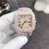 Custom Light Jewelry Beautiful Luxury Vvs Hand Setting Men Brand Moissanite Diamond Watches