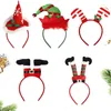 Saç Aksesuarları Noel Baş Bantları Şapka Noel Baba Bacak Saç Bandı Kız Favoriler Head Band Merry Dekorasyon