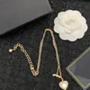 Designer Błyszczący Diamond Long Naszyjniki wisiorek podwójny litera Sweter Naszyjnik Kobiet Biżuteria Biżuteria