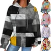 Women's Hoodies Autumn And Winter Hooded Checkered Lightweight Hoodie With Zip Fall Women Womens Sweatshirts Up