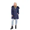 女性のためのパフ - フェイクファーフードサイズs -xl 51 w/faux winter coat
