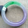 Bracelet en JADE de jadéite de lavande 100% naturelle de qualité A certifiée A077225y
