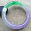 Pulseira certificada grau A 100% natural lavanda Jadeite JADE A077225y